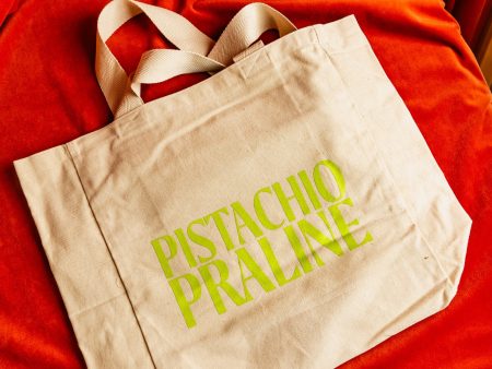 Pistachio Praline Tote Bag on Sale