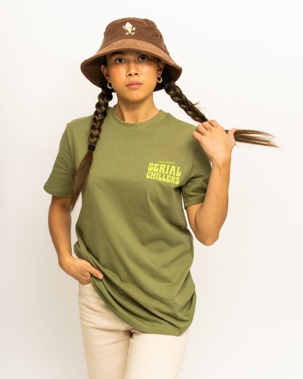 Serial Chillers Tee - Olive Cheap