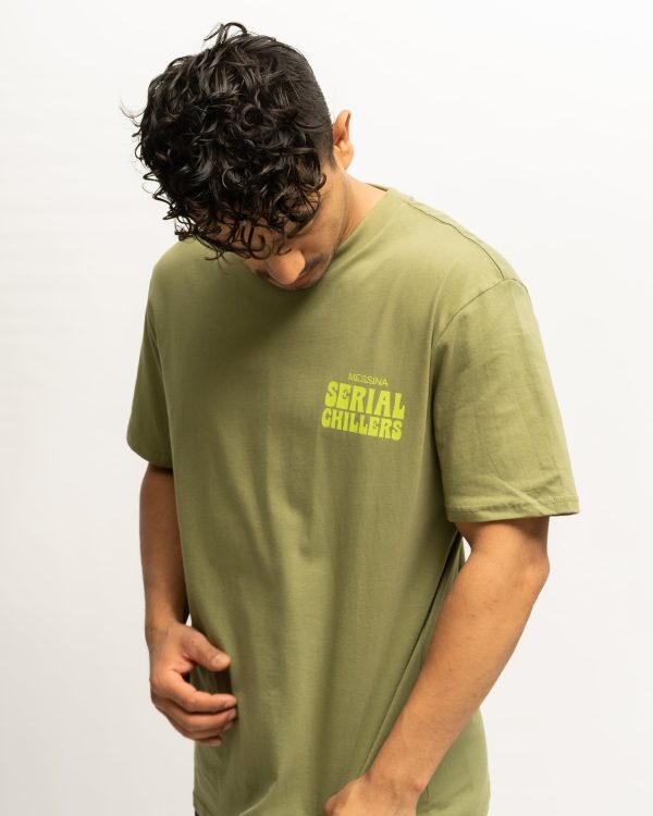 Serial Chillers Tee - Olive Cheap