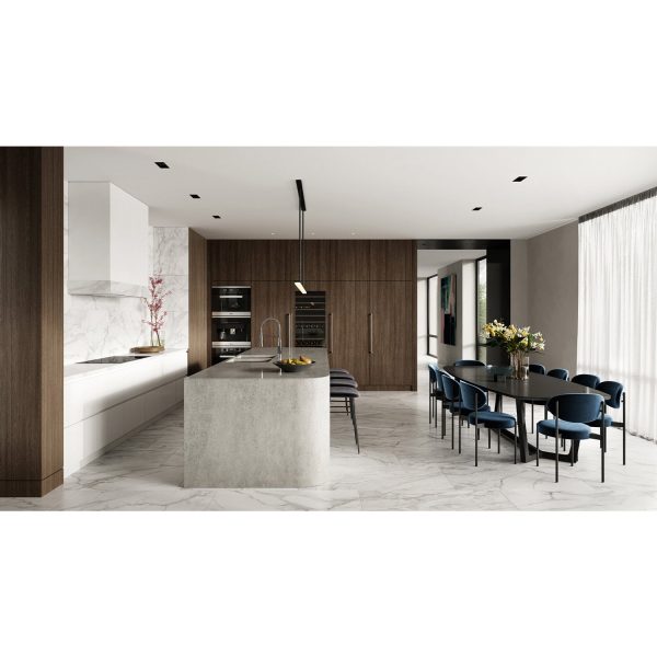 Anatolia - Plata 24 in. x 48 in. Glazed Porcelain Rectified Tile - Statuario Brina Polished For Cheap