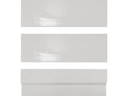 Lungarno Ceramics - Casablanca 2  x 6  Wall Tile - Pearl Gray Supply