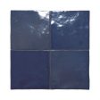 Lungarno Ceramics - Marrakesh 4  x 4  Wall Tile - Meknes Marine For Cheap