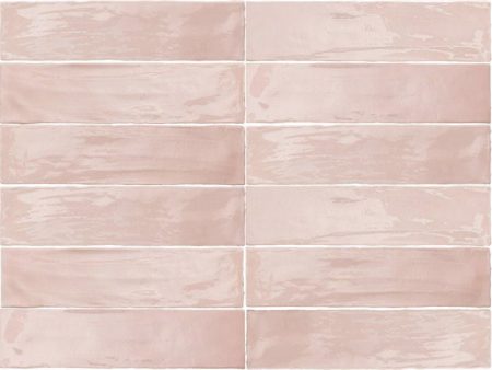 Arizona Tile - Flash 3  x 12  Ceramic Wall Tile - Blush Online now