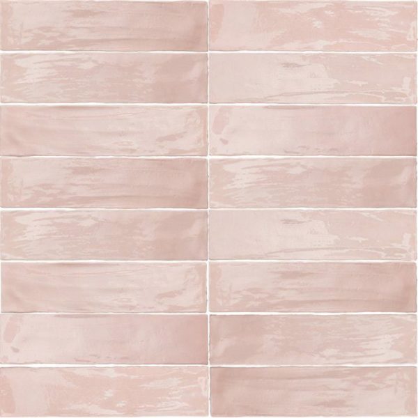 Arizona Tile - Flash 3  x 12  Ceramic Wall Tile - Blush Online now