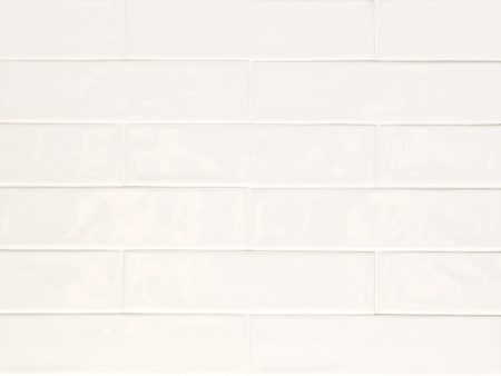 Bedrosians Tile & Stone - Clara 2.75  x 11  Glossy Porcelain Tile - Ivory Online Hot Sale