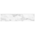 Anatolia - Plata 3 in. x 12 in. Glazed Porcelain Bullnose - Carrara Abisso Polished Online Hot Sale