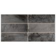 SomerTile - Kings Raku Ceramic Wall Tile – Black Supply