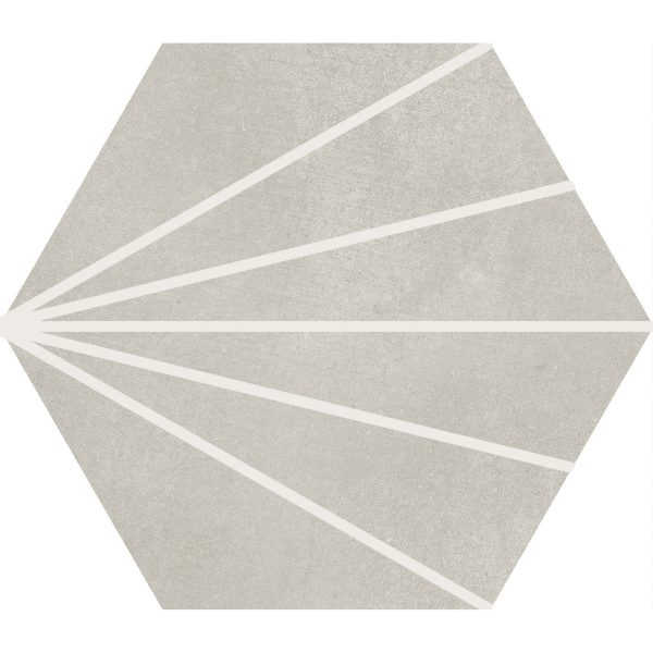 Soci Tile - Aura Decor Hexagon 9  x 10  Porcelain Tile - Gray For Discount