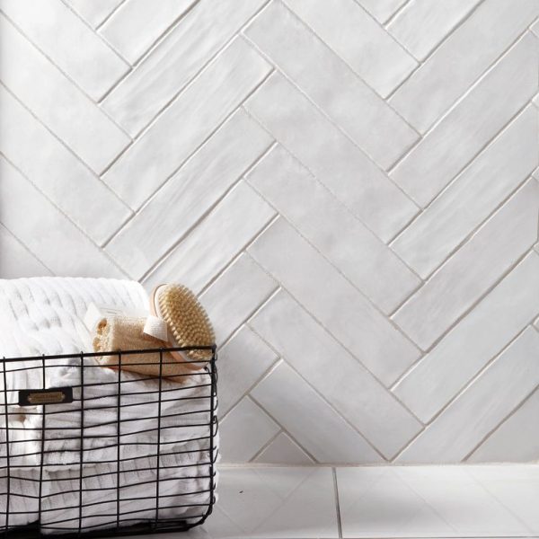 Arizona Tile - Flash 3  x 12  Ceramic Wall Tile - White Fashion