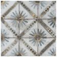 SomerTile - Harmonia 13 in. x 13 in. Ceramic Tile - Kings Marrakech Blue For Sale