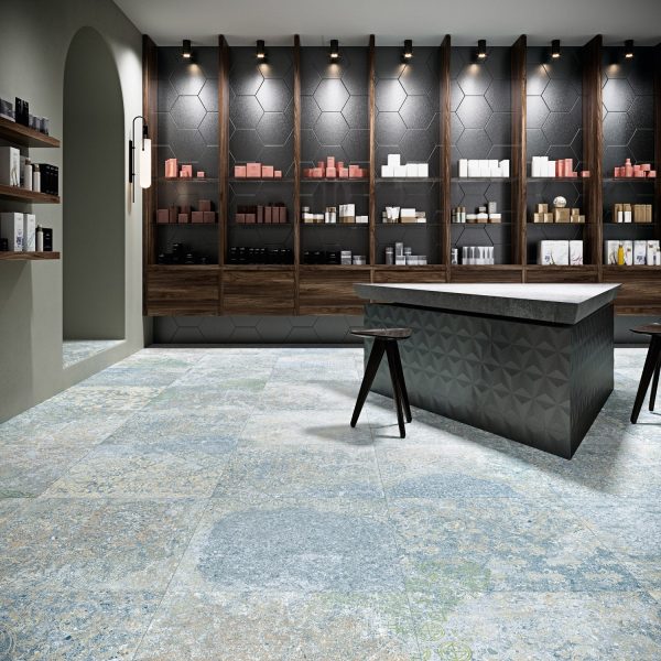 Soci Tile - Bohemian 24  x 24  Porcelain Tile - Blue Sale