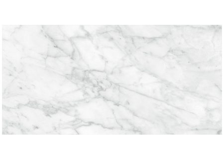 Anatolia - Plata 12 in. x 24 in. Glazed Porcelain Rectified Tile - Carrara Abisso Polished Sale