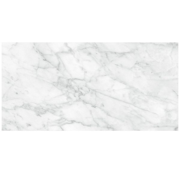 Anatolia - Plata 12 in. x 24 in. Glazed Porcelain Rectified Tile - Carrara Abisso Polished Sale