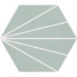 Soci Tile - Aura Decor Hexagon 9  x 10  Porcelain Tile - Peridot Online now