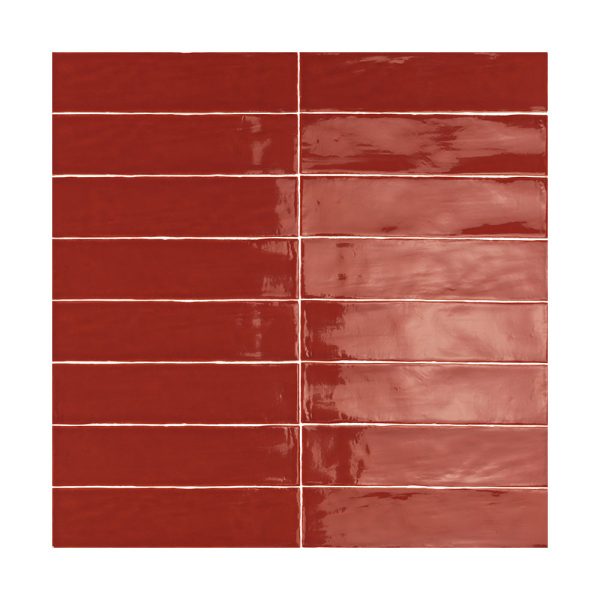 Lungarno - Linea 3 in. x 12 in. Ceramic Tile - Terracotta Glossy Discount