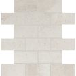 Daltile - Modern Hearth - 2 in. x 4 in. Ceramic Brick-Joint Mosaic - White Ash Online Hot Sale