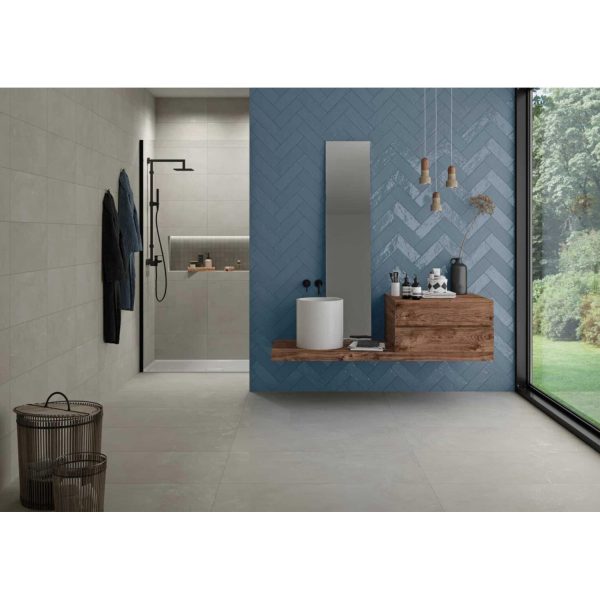 Tamiami - Ashley 4  x 12  Ceramic Wall Tile - Blu Matte For Sale