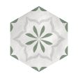 Lungarno Ceramics - Casablanca - Emerald Hex Deco For Cheap