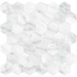 Anatolia - Plata 2 in. Glazed Porcelain Hexagon Mosaic - Carrara Abisso Matte Sale