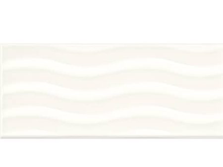 Daltile RetroSpace 3 in. x 6 in. Wave Accent Wall Tile - Modern White For Cheap