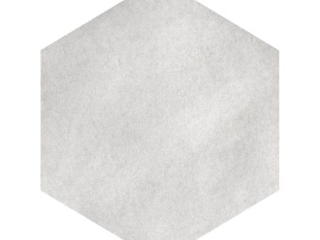 Lungarno Ceramics - Casablanca - Pearl Gray Hex Solid Sale