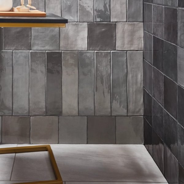 Arizona Tile - Flash 3  x 12  Ceramic Wall Tile - Cool Grey For Sale