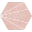 Soci Tile - Aura Decor Hexagon 9  x 10  Porcelain Tile - Blush Discount