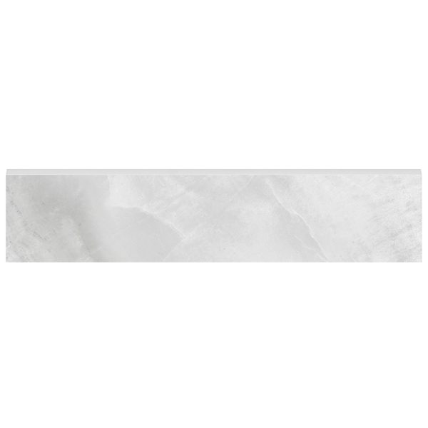 Anatolia - Plata 3 in. x 12 in. Glazed Porcelain Bullnose - Onyx Crystallo Matte Fashion