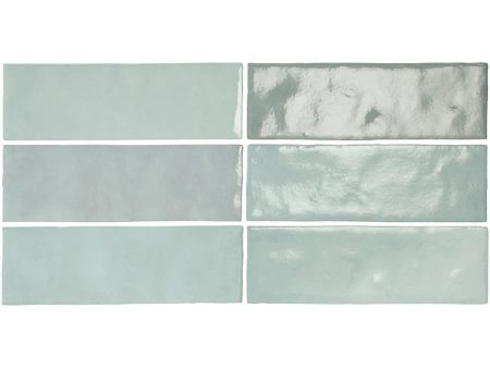 Equipe - Artisan Collection - 2.5  x 8  Wall Tile - Aqua Sale