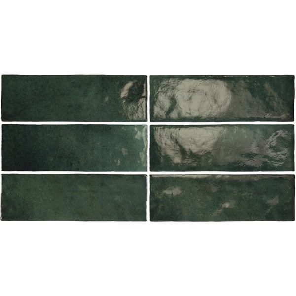 Equipe - Artisan Collection - 2.5  x 8  Wall Tile - Moss Green Sale