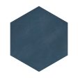 Lungarno Ceramics - Casablanca - Ocean Blue Hex Solid Discount