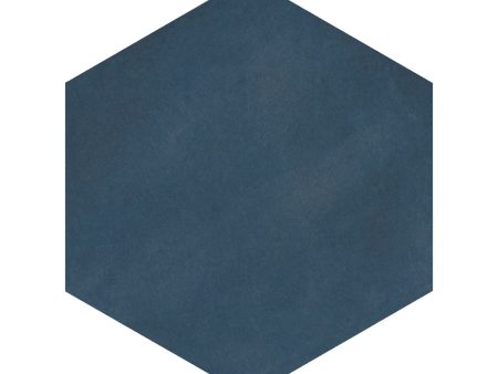 Lungarno Ceramics - Casablanca - Ocean Blue Hex Solid Discount