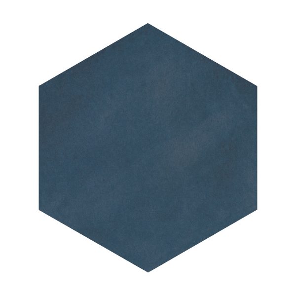 Lungarno Ceramics - Casablanca - Ocean Blue Hex Solid Discount