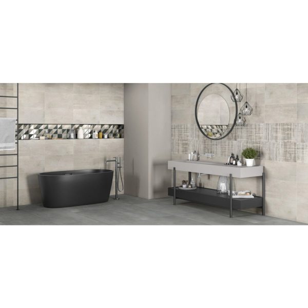 Tamiami - Metallica 12  x 24  Rectified Porcelain Tile - Acciaio Matte Fashion