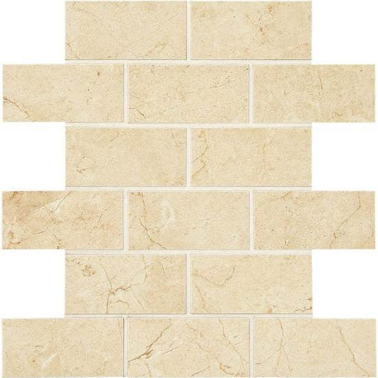 American Olean Mirasol 2 in. x 4 in. Glazed Ceramic Body Brick-joint Mosaic - Crema Laila For Cheap