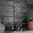 SomerTile - Kings Raku Ceramic Wall Tile – Black Supply