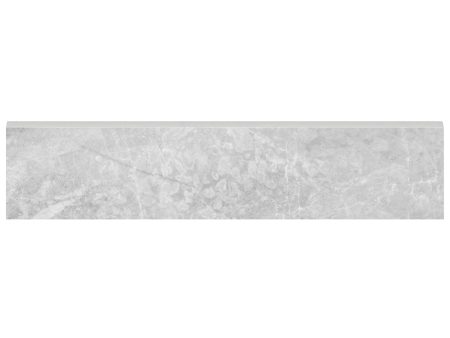 Anatolia - Plata 3 in. x 12 in. Glazed Porcelain Bullnose - Perla Grigia Matte Cheap