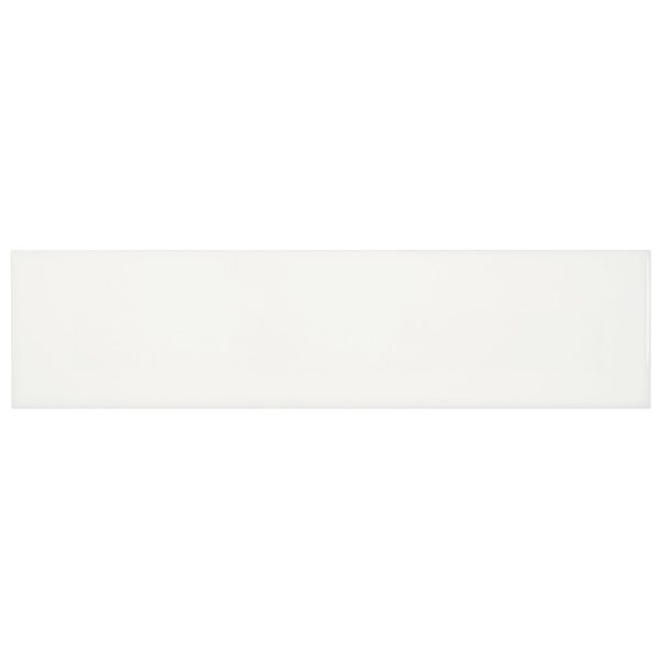 Anatolia - Soho Collection 4 in. x 16 in. Wall Tile - Canvas White Matte For Sale