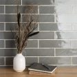 SomerTile - Chester 3  x 12  Subway Tile - Grey For Sale