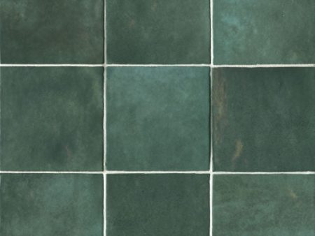 Bedrosians Tile & Stone - Cloe 5  x 5  Wall Tile - Green Fashion