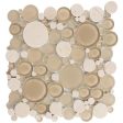 Bellagio Tile Bubble Series Mosaic Tile (Full Sheet) - Sable Brown For Cheap