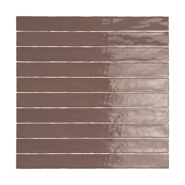 Lungarno - Linea 2 in. x 20 in. Ceramic Tile - Moka Glossy on Sale