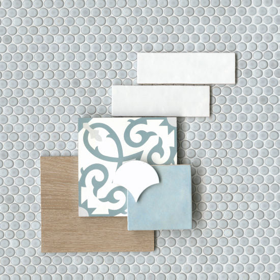 Bedrosians Tile & Stone - Cloe 5  x 5  Wall Tile - Baby Blue Sale