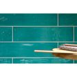 Tesoro - Joyful 4  x 16  Subway Tile - Turquoise Online