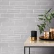 Lungarno Ceramics - Casablanca 2  x 6  Wall Tile - Pearl Gray Supply