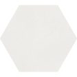 Soci Tile - Aura Hexagon 9  x 10  Porcelain Tile - White Fashion