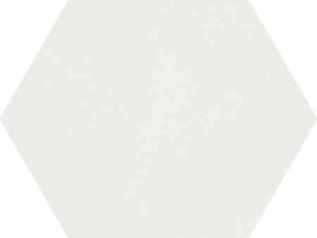 Soci Tile - Aura Hexagon 9  x 10  Porcelain Tile - White Fashion