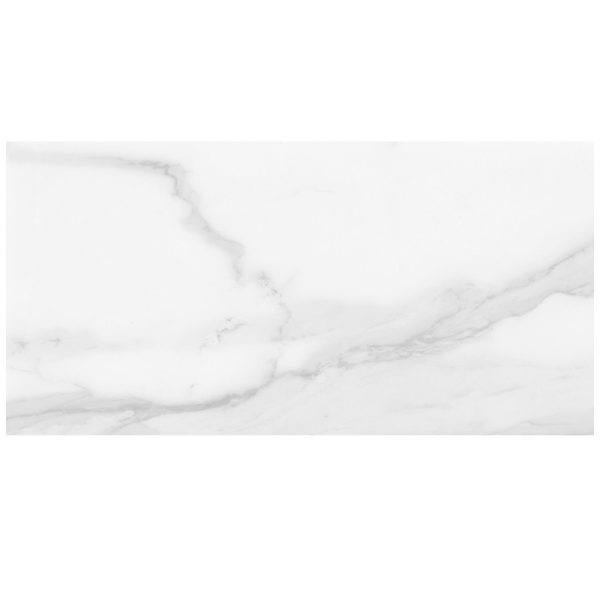 Anatolia - Plata 12 in. x 24 in. Glazed Porcelain Rectified Tile - Statuario Brina Polished on Sale