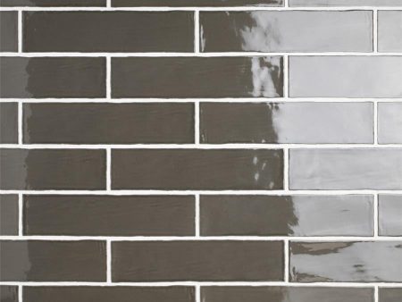 SomerTile - Chester 3  x 12  Subway Tile - Grafito Cheap