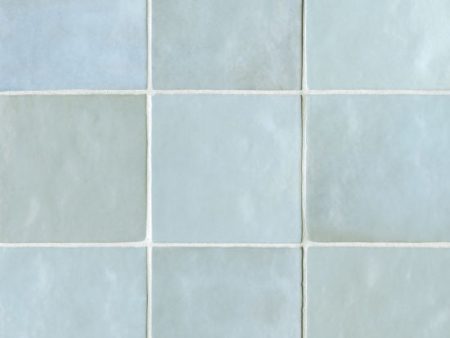 Bedrosians Tile & Stone - Cloe 5  x 5  Wall Tile - Baby Blue Sale